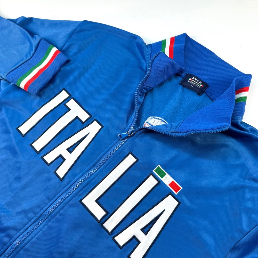 Star Venezia Italia Track Jacket Blue Green Red Stripe Size Medium